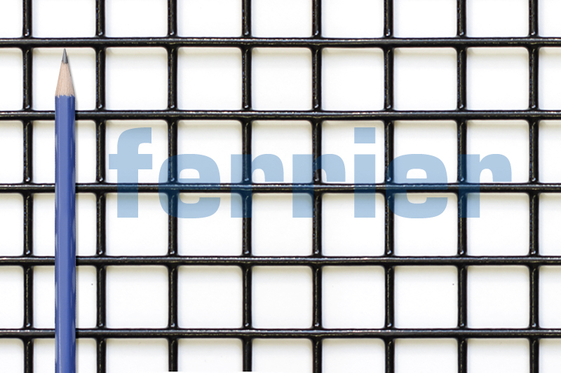 Ferrier black PVC 1" x 1" x 12.5 ga weldmesh Ferrier black PVC 1" x 1" x 12.5 ga weldmesh