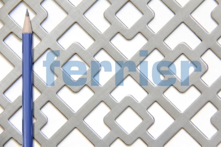 Ferrier Design Perforated
Pattern: Chainlink BIAS CUT
Material: Mild Steel (Unfinished) Ferrier Design Perforated
Pattern: Chainlink BIAS CUT
Material: Mild Steel (Unfinished)
