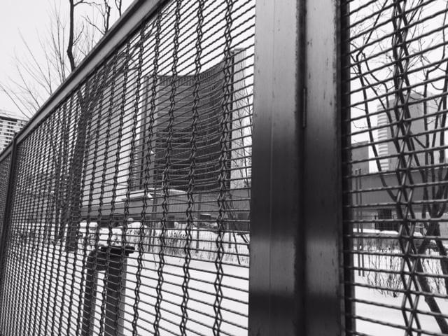 Nathan Phillips Square, Toronto, Ontario.
Ferrier Design weavemesh
Pattern: Zeta 1
Material: 304 Stainless steel Nathan Phillips Square, Toronto, Ontario.
Ferrier Design weavemesh
Pattern: Zeta 1
Material: 304 Stainless steel